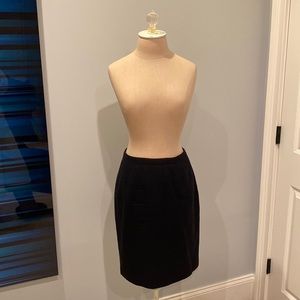 Black wool skirt